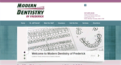 Desktop Screenshot of moderndentistryoffrederick.com